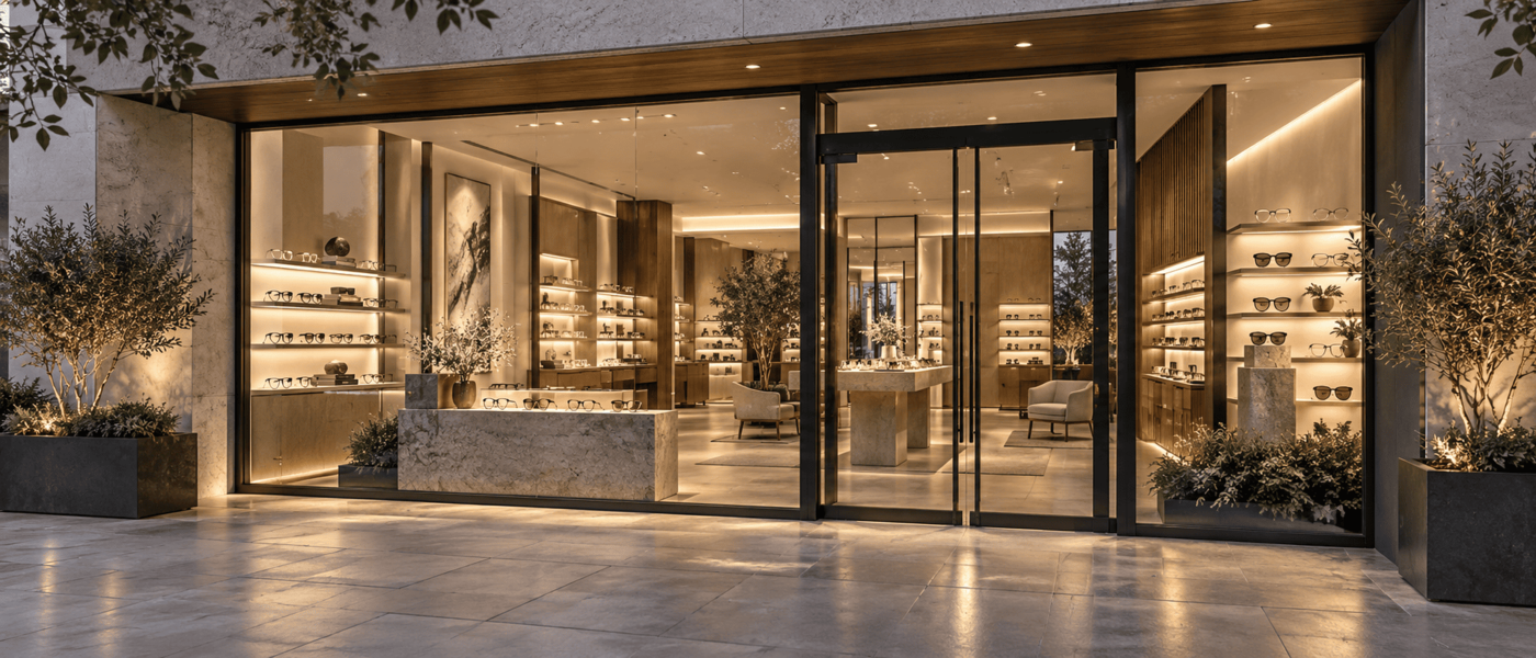 Showroom y exibidores de lentes para opticas
